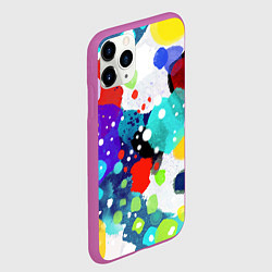 Чехол iPhone 11 Pro матовый Яркая зима, цвет: 3D-фиолетовый — фото 2