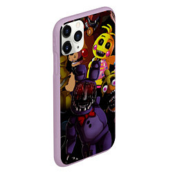 Чехол iPhone 11 Pro матовый Fivе Nights аt Frеddys, цвет: 3D-сиреневый — фото 2