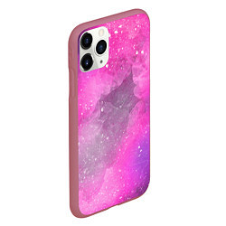 Чехол iPhone 11 Pro матовый Розово-сиреневый дым, цвет: 3D-малиновый — фото 2
