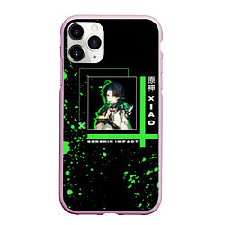 Чехол iPhone 11 Pro матовый Genshin Impact: Xiao, цвет: 3D-розовый