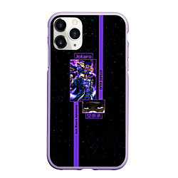 Чехол iPhone 11 Pro матовый JoJo Bizarre Adventure Jotaro, цвет: 3D-светло-сиреневый