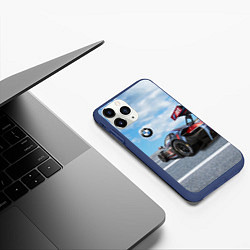 Чехол iPhone 11 Pro матовый BMW racing team - Motorsport - M Performance, цвет: 3D-тёмно-синий — фото 2