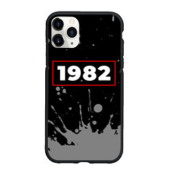 Чехол iPhone 11 Pro матовый 1982 - в красной рамке на темном, цвет: 3D-черный