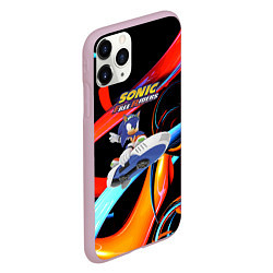 Чехол iPhone 11 Pro матовый Sonic Free Riders - Hedgehog, цвет: 3D-розовый — фото 2