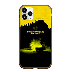 Чехол iPhone 11 Pro матовый Twenty One Pilots accident, цвет: 3D-коричневый