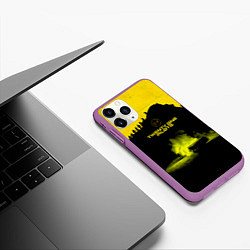 Чехол iPhone 11 Pro матовый Twenty One Pilots accident, цвет: 3D-фиолетовый — фото 2