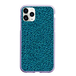 Чехол iPhone 11 Pro матовый Водяные волны - паттерн, цвет: 3D-светло-сиреневый