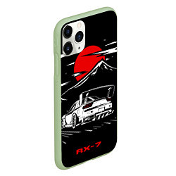 Чехол iPhone 11 Pro матовый Мазда RX - 7 JDM Style, цвет: 3D-салатовый — фото 2