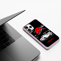 Чехол iPhone 11 Pro матовый Тойота супра - JDM Style, цвет: 3D-розовый — фото 2