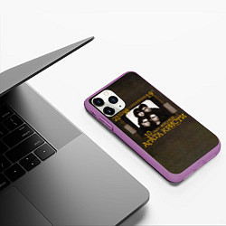 Чехол iPhone 11 Pro матовый 10 лет жизни - Агата Кристи, цвет: 3D-фиолетовый — фото 2