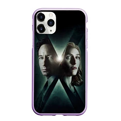 Чехол iPhone 11 Pro матовый X - Files, цвет: 3D-сиреневый