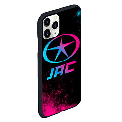 Чехол iPhone 11 Pro матовый JAC - neon gradient, цвет: 3D-черный — фото 2