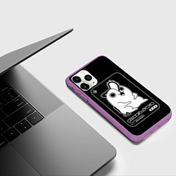 Чехол iPhone 11 Pro матовый Милый Почита - человек бензопила, цвет: 3D-фиолетовый — фото 2
