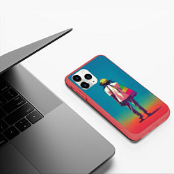 Чехол iPhone 11 Pro матовый Марли-прощай, цвет: 3D-красный — фото 2