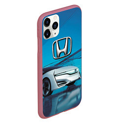 Чехол iPhone 11 Pro матовый Honda concept - Japan, цвет: 3D-малиновый — фото 2