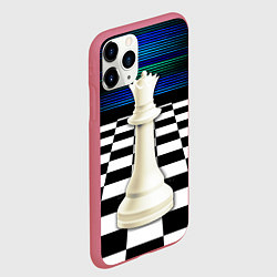 Чехол iPhone 11 Pro матовый Белая королева, цвет: 3D-малиновый — фото 2