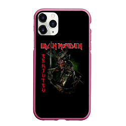 Чехол iPhone 11 Pro матовый Iron Maiden Senjutsu samurai, цвет: 3D-малиновый