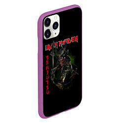 Чехол iPhone 11 Pro матовый Iron Maiden Senjutsu samurai, цвет: 3D-фиолетовый — фото 2