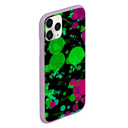 Чехол iPhone 11 Pro матовый Токсичные пузыри, цвет: 3D-сиреневый — фото 2