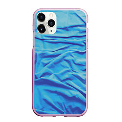 Чехол iPhone 11 Pro матовый Мятая ткань - fashion - wave, цвет: 3D-розовый