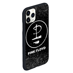 Чехол iPhone 11 Pro матовый Pink Floyd с потертостями на темном фоне, цвет: 3D-черный — фото 2