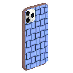 Чехол iPhone 11 Pro матовый Фиолетовое ленточное плетение, цвет: 3D-коричневый — фото 2