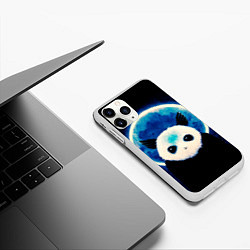 Чехол iPhone 11 Pro матовый Святой панда, цвет: 3D-белый — фото 2