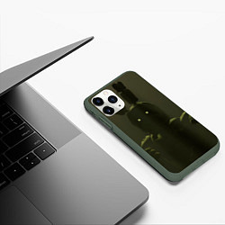Чехол iPhone 11 Pro матовый Спрингтpап, цвет: 3D-темно-зеленый — фото 2