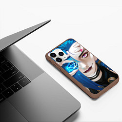 Чехол iPhone 11 Pro матовый Jinx crystall, цвет: 3D-коричневый — фото 2