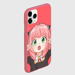 Чехол iPhone 11 Pro матовый Anya Forger - Spy x Family, цвет: 3D-малиновый — фото 2