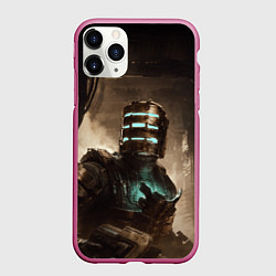 Чехол iPhone 11 Pro матовый Айзек Кларк Dead space remake, цвет: 3D-малиновый