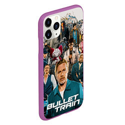 Чехол iPhone 11 Pro матовый Bullet train, цвет: 3D-фиолетовый — фото 2