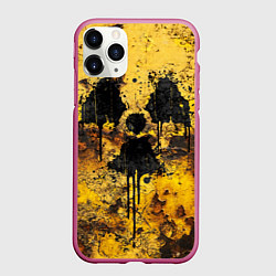 Чехол iPhone 11 Pro матовый Rusty radiation, цвет: 3D-малиновый