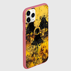 Чехол iPhone 11 Pro матовый Rusty radiation, цвет: 3D-малиновый — фото 2