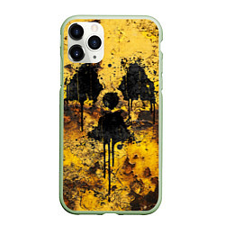 Чехол iPhone 11 Pro матовый Rusty radiation, цвет: 3D-салатовый