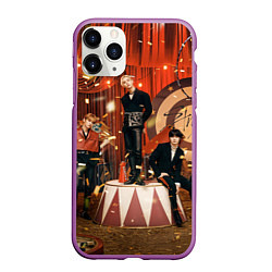 Чехол iPhone 11 Pro матовый Circus Stray Kids, цвет: 3D-фиолетовый