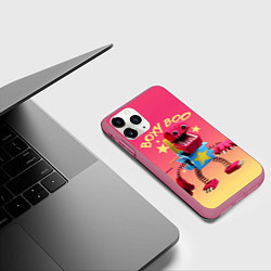 Чехол iPhone 11 Pro матовый Project Playtime Бокси Бу, цвет: 3D-малиновый — фото 2