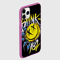 Чехол iPhone 11 Pro матовый Блинк смайл, цвет: 3D-фиолетовый — фото 2