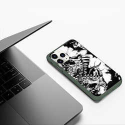 Чехол iPhone 11 Pro матовый Демоны внутри тебя, цвет: 3D-темно-зеленый — фото 2
