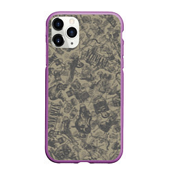 Чехол iPhone 11 Pro матовый Nirvana style, цвет: 3D-фиолетовый