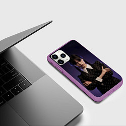 Чехол iPhone 11 Pro матовый Wednesday: Violet Light, цвет: 3D-фиолетовый — фото 2