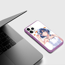 Чехол iPhone 11 Pro матовый Кукуру Мисакино - Кукуру Мисакино, цвет: 3D-фиолетовый — фото 2