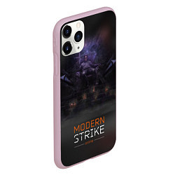 Чехол iPhone 11 Pro матовый Постер Modern strike online, цвет: 3D-розовый — фото 2