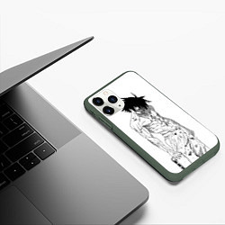 Чехол iPhone 11 Pro матовый Шун Урума, цвет: 3D-темно-зеленый — фото 2