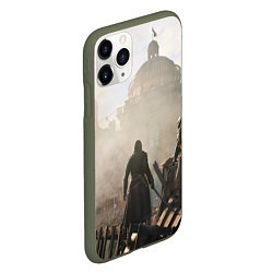 Чехол iPhone 11 Pro матовый Революция ассасинов, цвет: 3D-темно-зеленый — фото 2
