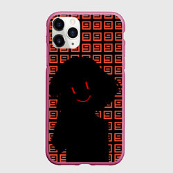 Чехол iPhone 11 Pro матовый Undertale - Frisk smile, цвет: 3D-малиновый