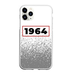 Чехол iPhone 11 Pro матовый 1964 - в красной рамке на светлом, цвет: 3D-белый