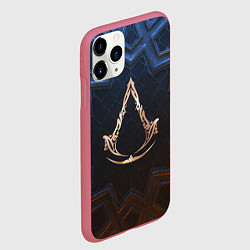 Чехол iPhone 11 Pro матовый Знак братства ассасинов, цвет: 3D-малиновый — фото 2