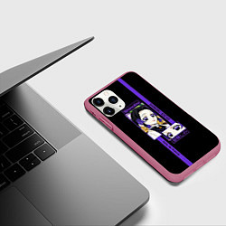 Чехол iPhone 11 Pro матовый Шинобу Кочо: Клинок, рассекающий демонов, цвет: 3D-малиновый — фото 2