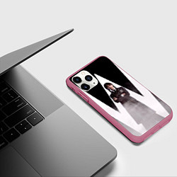 Чехол iPhone 11 Pro матовый W wednesday addams, цвет: 3D-малиновый — фото 2